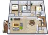 South Park Apartments | Three Bedroom | Plan 31A South Park Apartments | Three Bedroom | Plan 31A